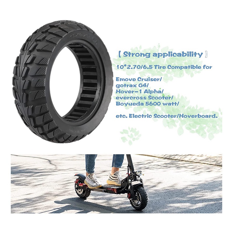 Lốp Xe Chống Nổ Kích Thước 10 Inch / 10X2.70-6.5 Chuyên Dụng Cho Xe Scooter Kugoo