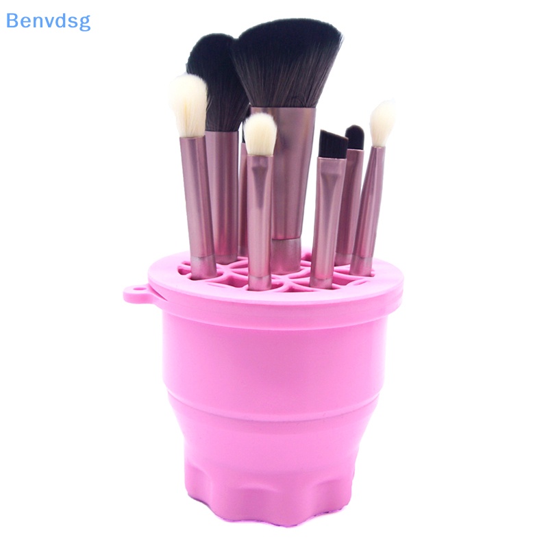 Giá Silicone Phơi Khô Cọ Trang Điểm Có Thể Gấp Gọn Tiện Dụng