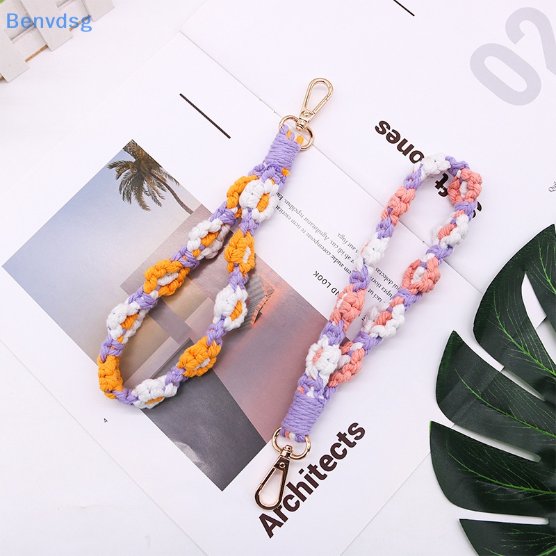 Benvdsg &gt; Vòng Đeo Tay / Móc Khóa / Chìa Khóa Họa Tiết Hoa Cúc Macrame Bohemian Sáng Tạo