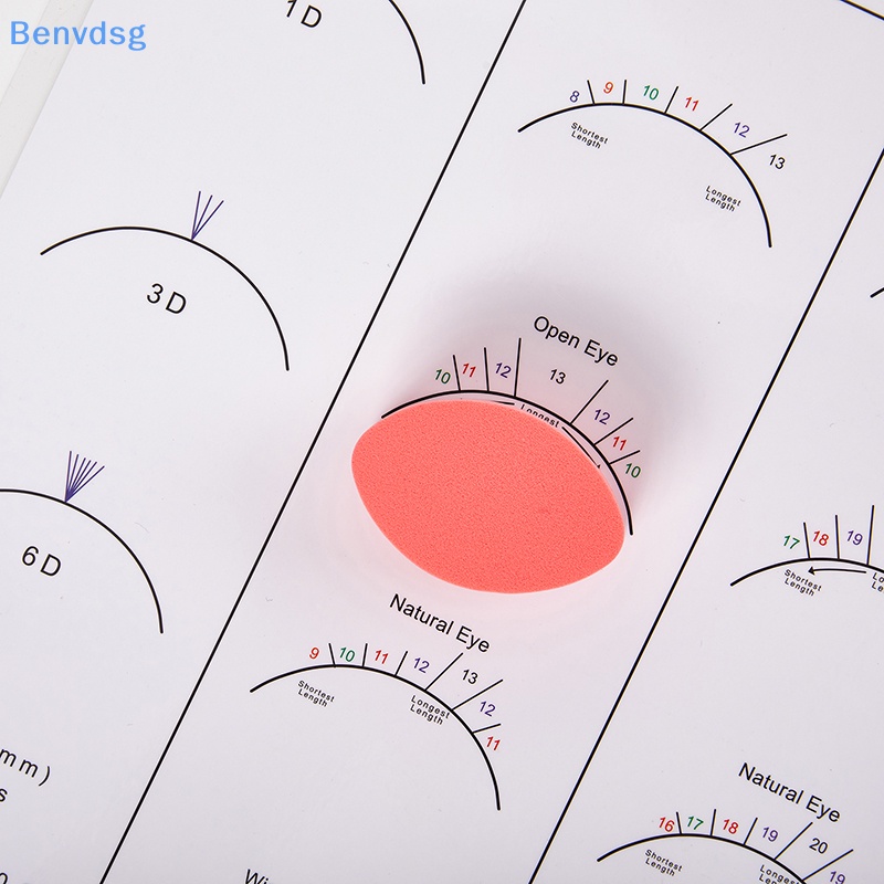Bộ 10 Miếng Mút Luyện Tập Nối Mi Giả Cho Người Mới Bắt Đầu