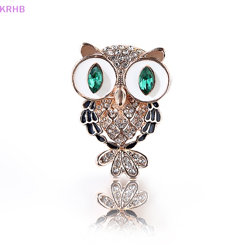 Ghim Cài Áo Hình Cú Mèo Đính Đá Thời Trang Cho Nữ Mới