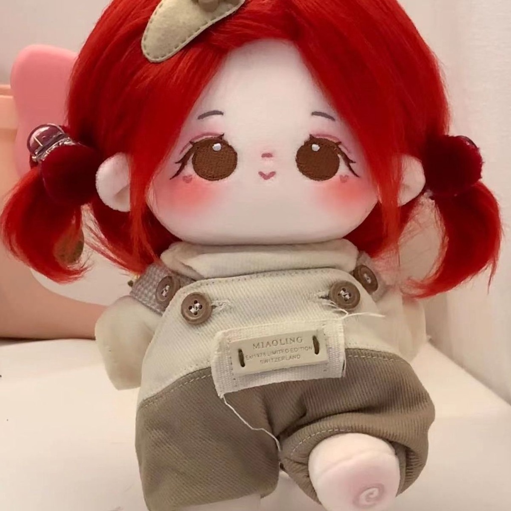 Búp Bê Nhồi Bông Vải Cotton 20cm Thiết Kế Dễ Thương Cho Bé Gái