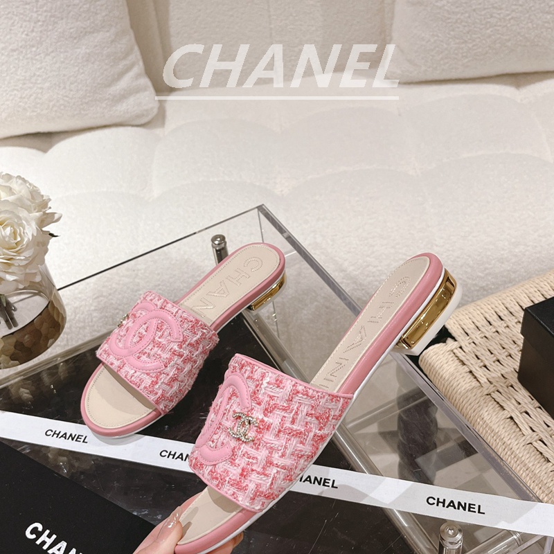 Dép Da Bò Phối Dây Xích Và Khóa Cài Thêu Họa Tiết Đính Đá Phong Cách Ý Thời Trang Quyến Rũ Cho Nữ