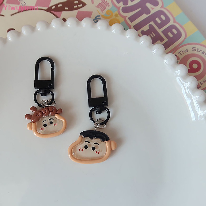 < Yiwuyuan > Phụ Kiện Móc Khóa Búp Bê Hoạt Hình Shinchan Bằng Nhựa Resin Dễ Thương Diy Mới