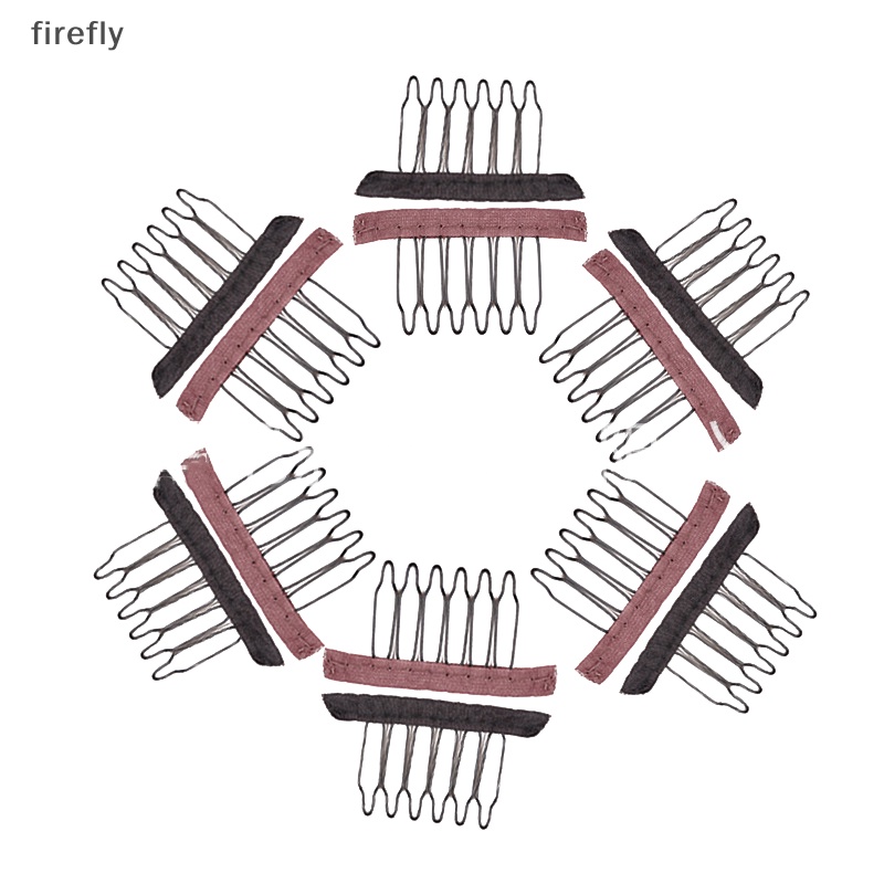 Set 10 Lược Kẹp Tóc Giả Bằng Kim Loại Tiện Dụng