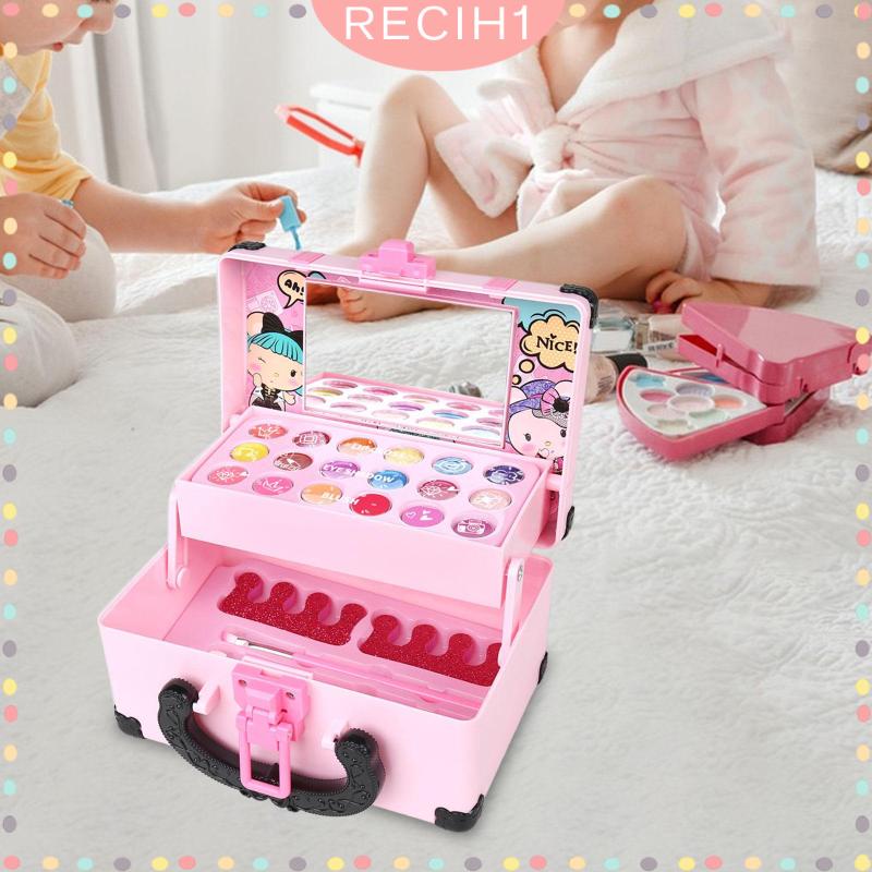 [Recih] Hộp Đồ Chơi Trang Điểm Dành Cho Bé Gái