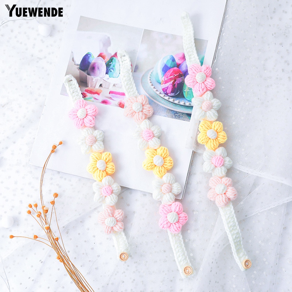 Vòng Cổ YQ.E Bắt Mắt Thú Cưng Bằng Cotton Hình Hoa Có Thể Điều Chỉnh Được