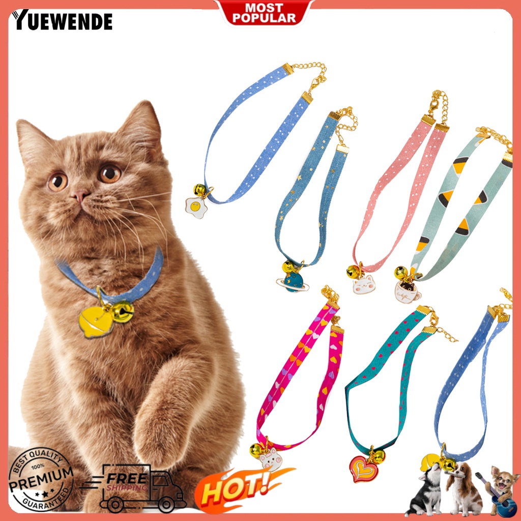 Vòng Cổ Họa Tiết Hoạt Hình Bằng Polyester Chống Mài Mòn Cho Thú Cưng YQ.E