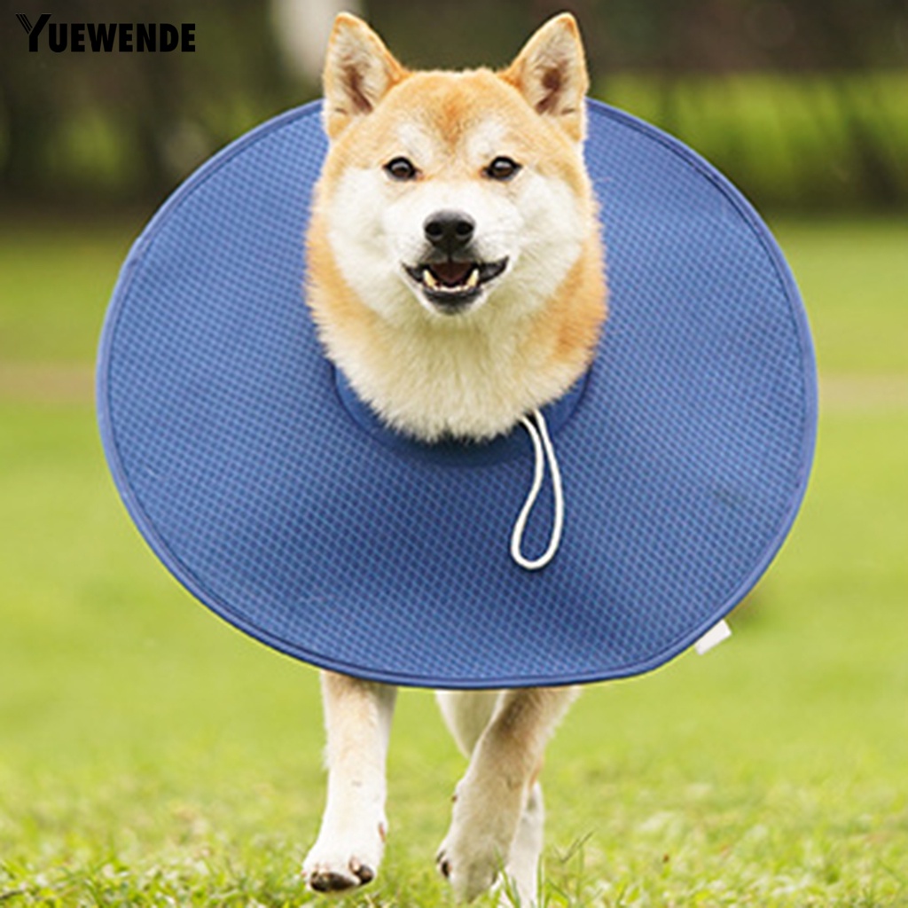 Yq.e Vòng Cổ Mềm Mại Thoải Mái Chống Cắn Thoáng Khí Có Thể Điều Chỉnh Cho Thú Cưng Sau Khi Phẫu Thuật