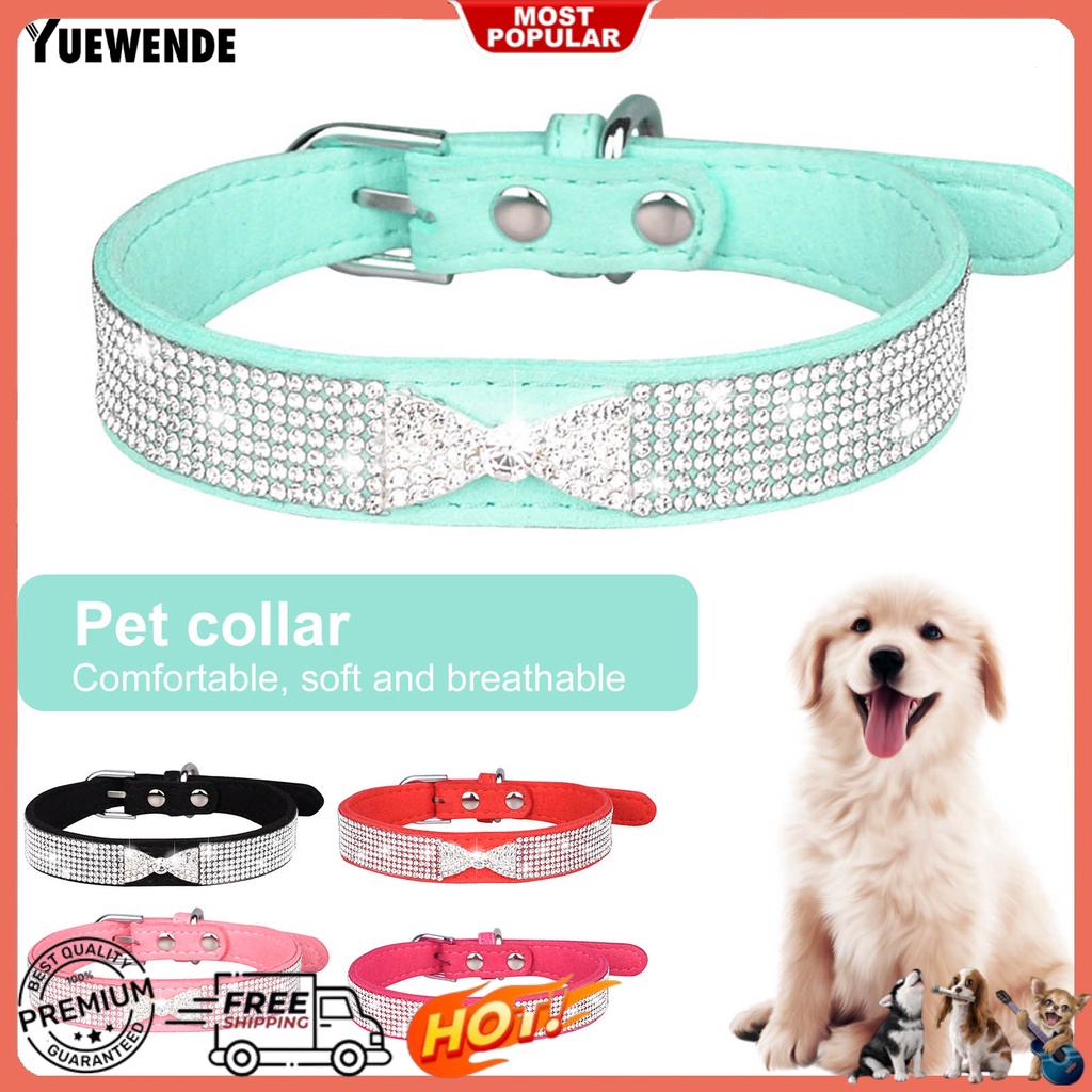 Vòng Cổ HìNh Nơ ĐíNh Đá Cho Thú Cưng