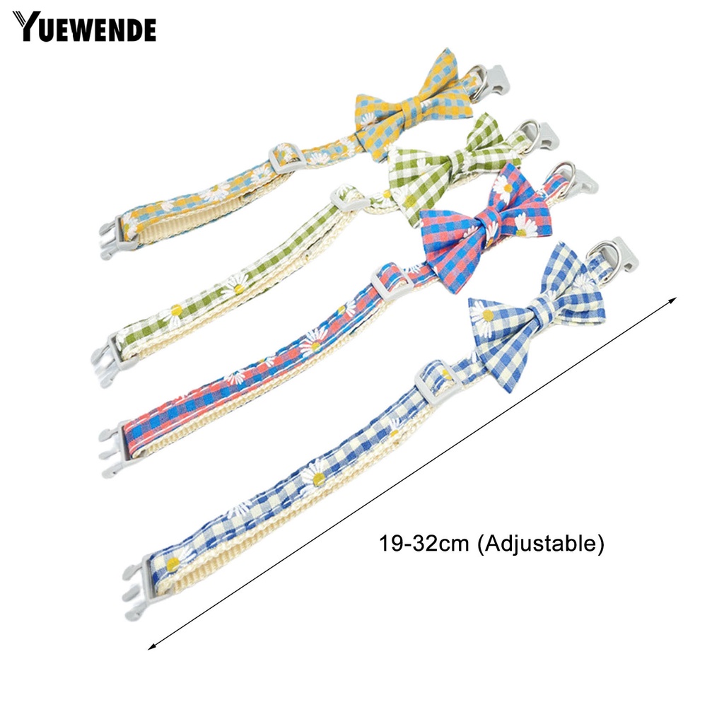 Vòng Cổ Bằng Vải Đính Nơ Chống Thoát Hiểm Cho Thú Cưng