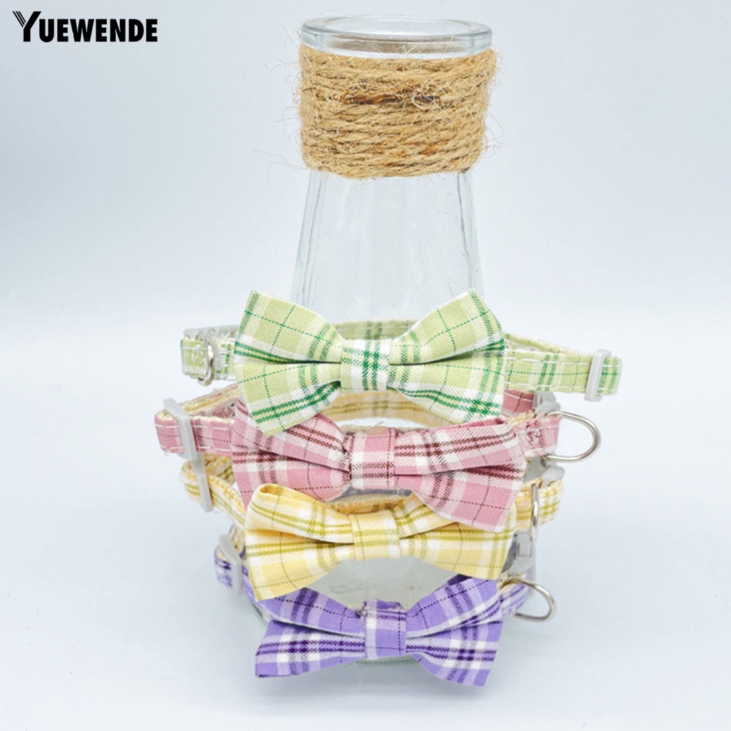 Vòng Cổ Bằng Vải Đính Nơ Chống Thoát Hiểm Cho Thú Cưng