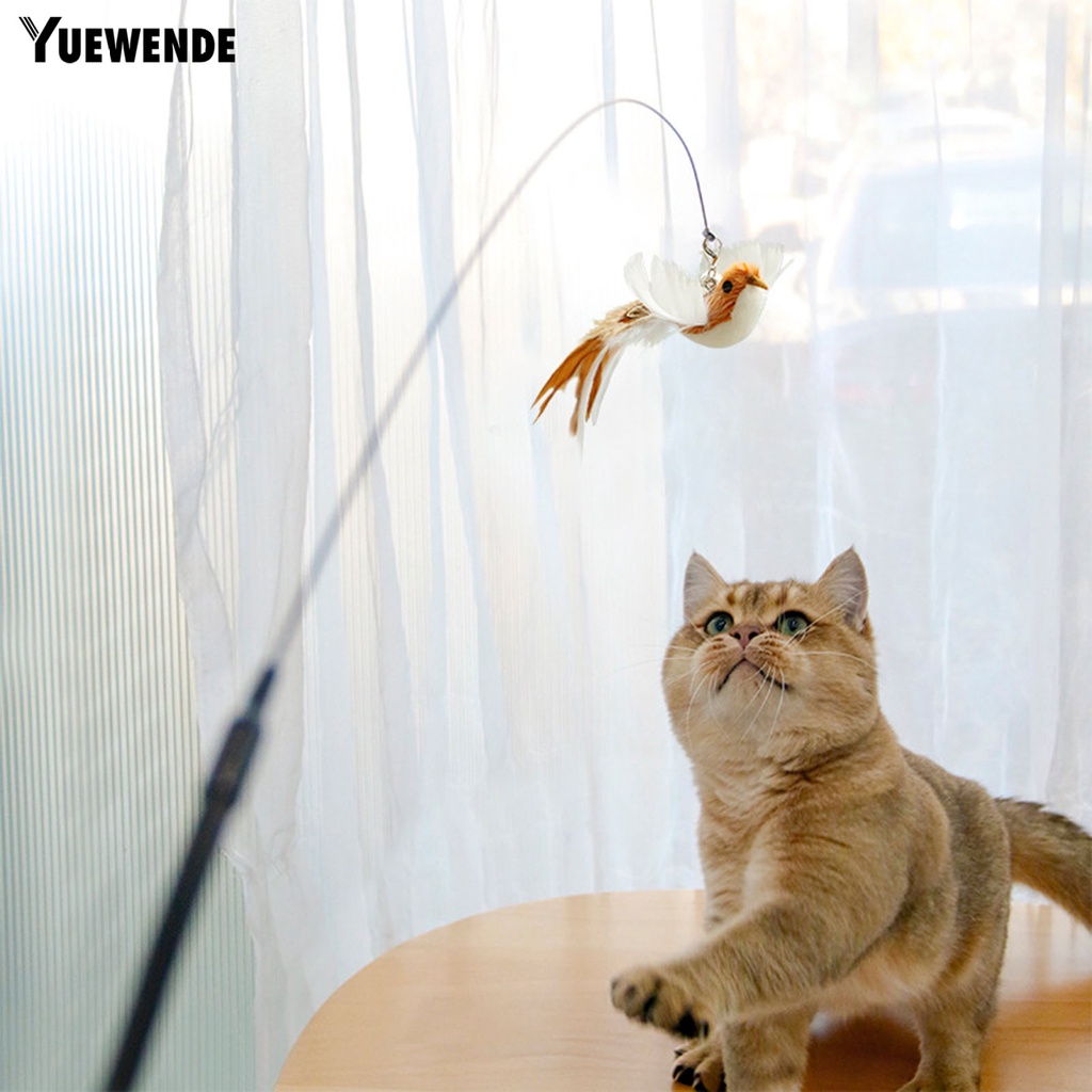 Gậy Trêu Mèo YQ.E Đế Hút Lông Vũ Linh Hoạt Có Thể Uốn Cong Giúp Giảm Căng Thẳng