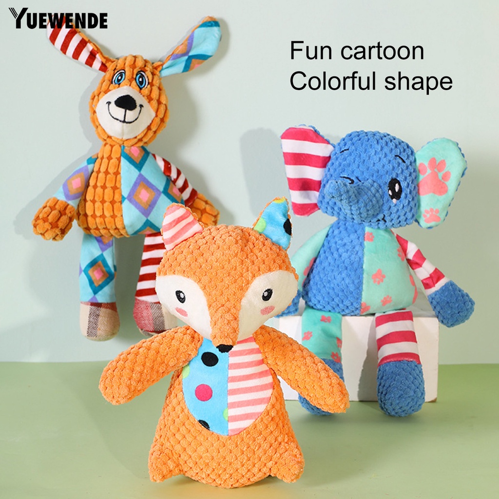 Yq.e Đồ Chơi Phát Ra Âm Thanh Hình Cáo Hoạt Hình Tinh Tế Chống Cắn Răng Cho Thú Cưng