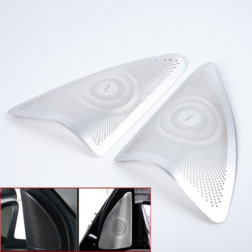 Vỏ Bọc Loa Bằng Hợp Kim Nhôm Màu Bạc Cho Benz W166 ML X166 GL-CLass GLE