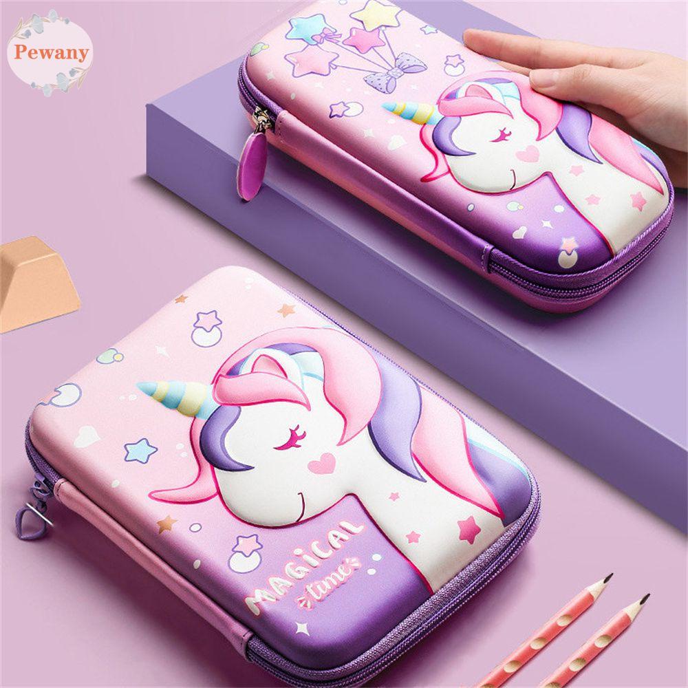 Hộp Đựng Bút EVA Ba Ngăn Sức Chứa Lớn Dành Cho Học Sinh Nữ