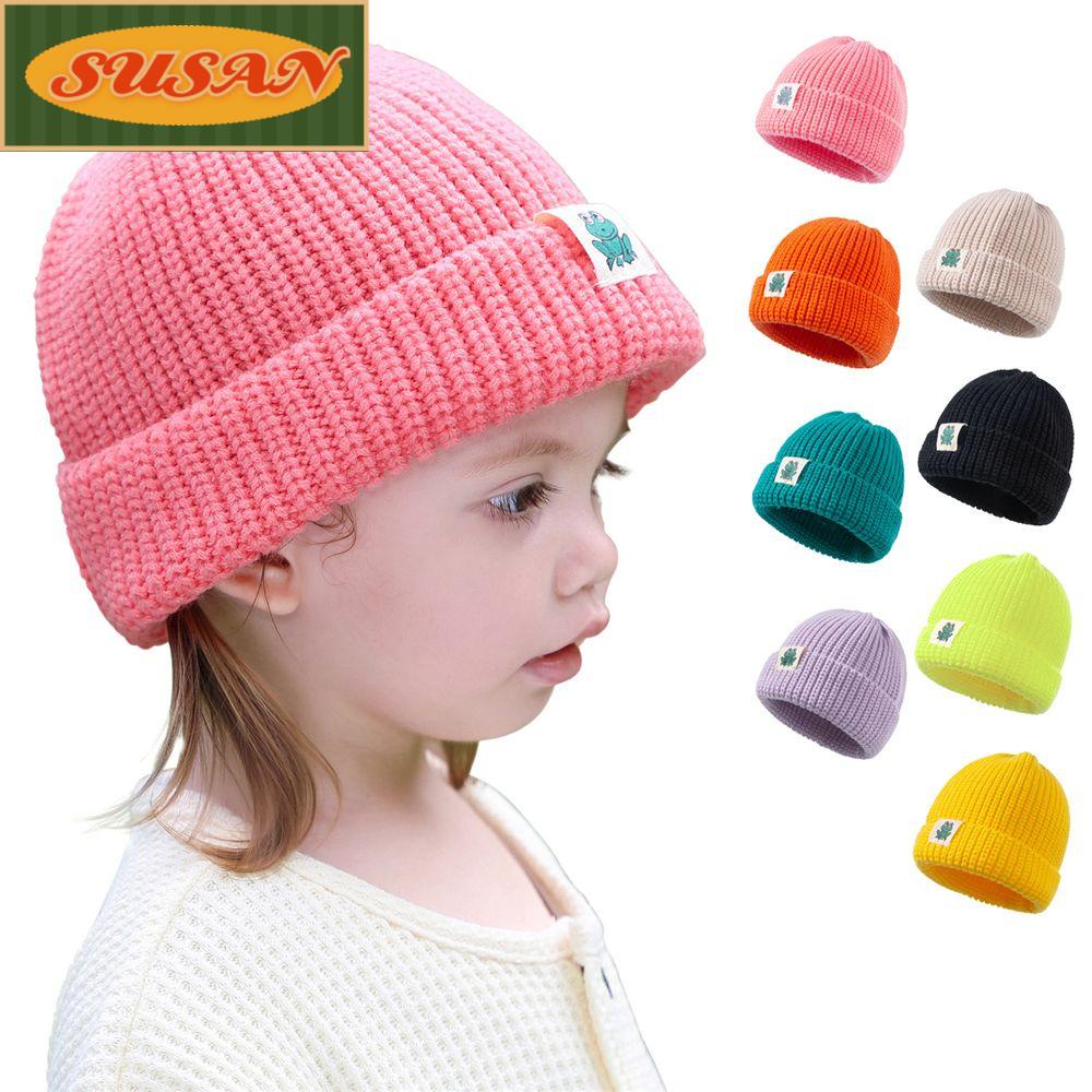 Mũ Beanie Dệt Kim Mềm Mại Cho Bé
