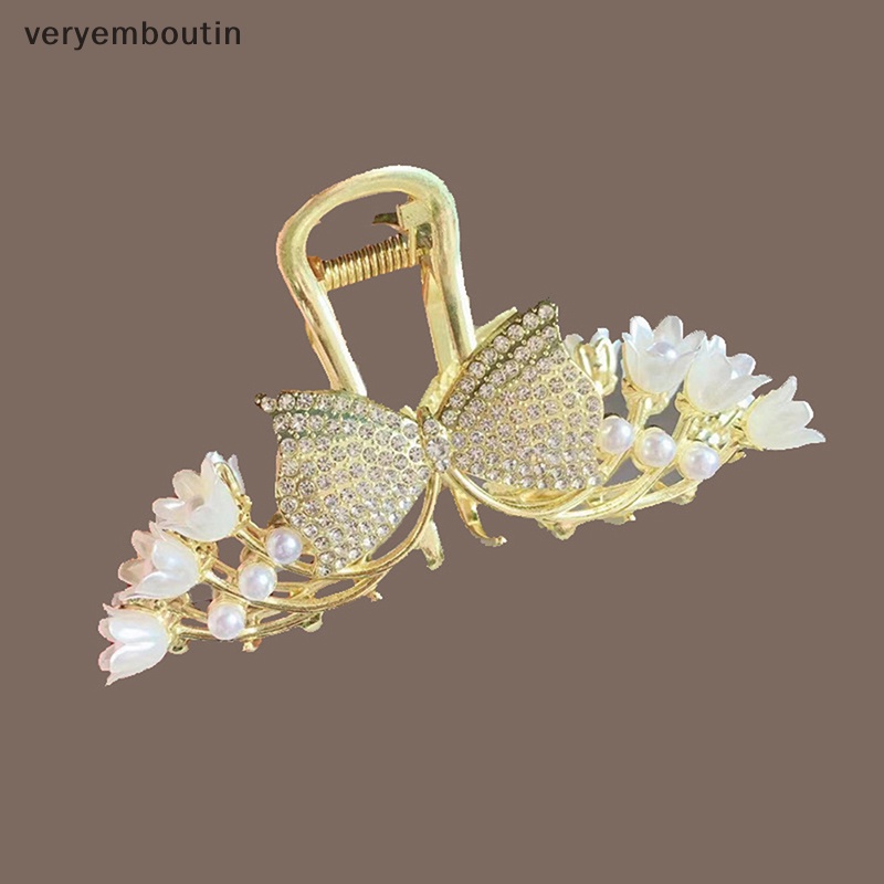Kẹp Tóc Tua Rua Hình Hoa Đính Ngọc Trai Thời Trang Cho Nữ