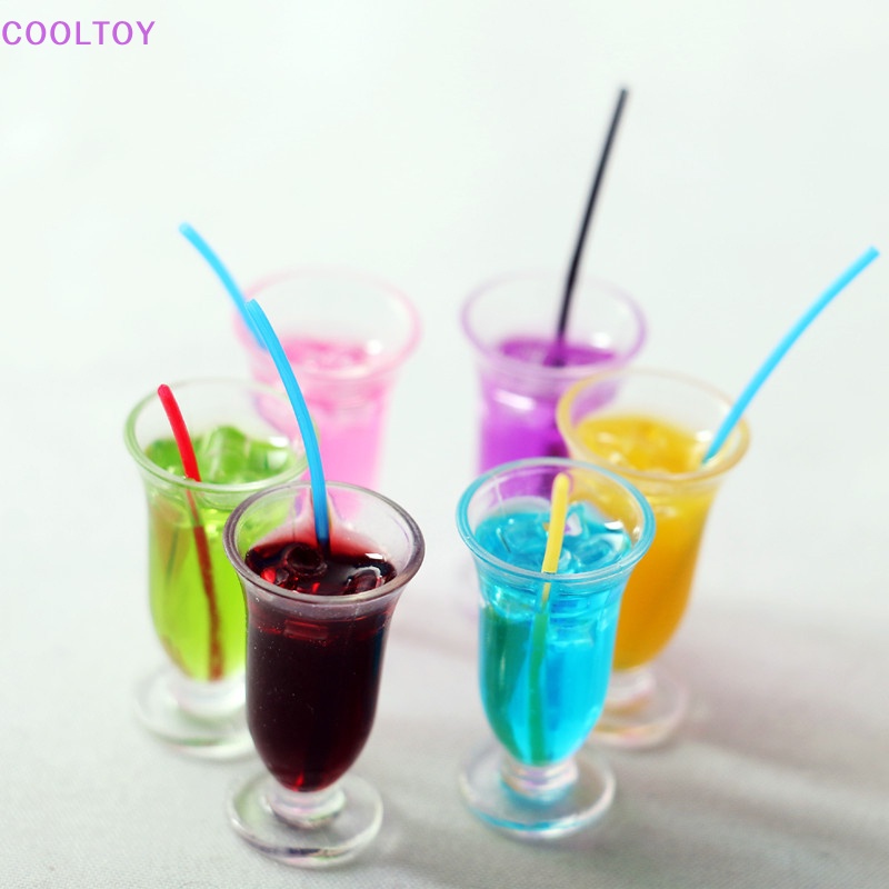 Cooltoy Mô Hình Gói Đồ Uống Cocktail Nước Ép Thu Nhỏ Trang Trí Nhà Búp Bê Shoog HOT