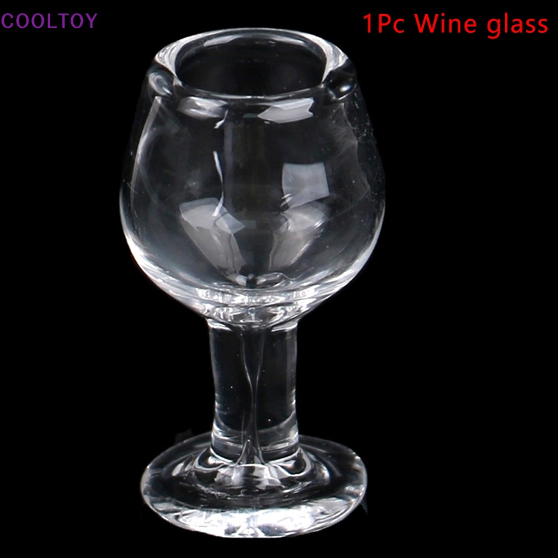 1 Bộ Ly Thủy Tinh Trong Suốt 1: 12 Trang Trí Nhà Búp Bê