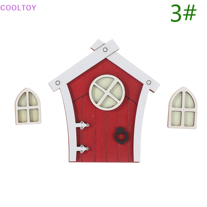 1 Set Mô Hình Cửa Sổ Yêu Tinh Màu Dạ Quang Trang Trí Nhà Búp Bê