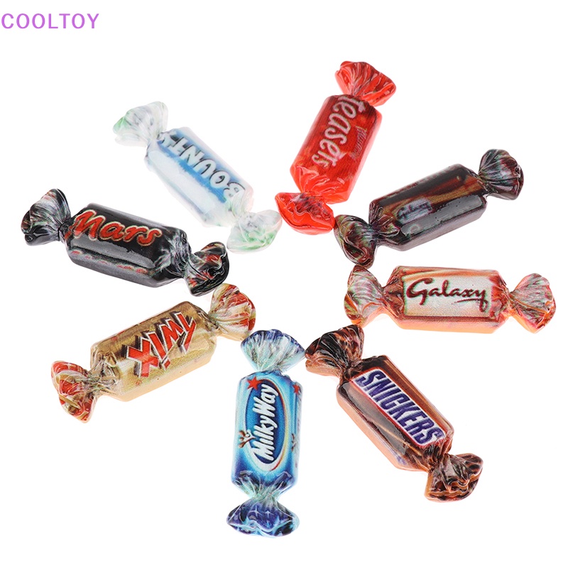 Set 8 Mô Hình Thức Ăn Mini Tỉ Lệ 1: 12 Dùng Để Trang Trí Nhà Búp Bê