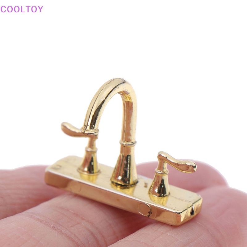 Mô Hình Vòi Kép mini Bằng Hợp Kim Tỉ Lệ 1 / 12 Trang Trí Nhà Búp Bê