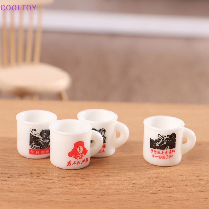 Cooltoy Set 10 Cốc Tráng Men Mini Trang Trí Nhà Búp Bê