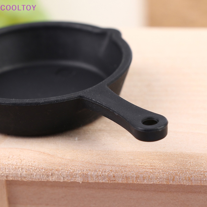 Set 2 Mô Hình Chảo Nấu Ăn Mini Tỉ Lệ 1: 12 Trang Trí Nhà Búp Bê