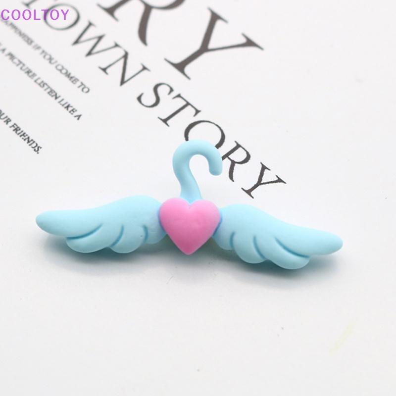 Cooltoy Mô Hình Trang Trí Nhà Búp Bê mini Hình Trái Tim Có Cánh Dùng Làm Đạo Cụ Chụp Ảnh