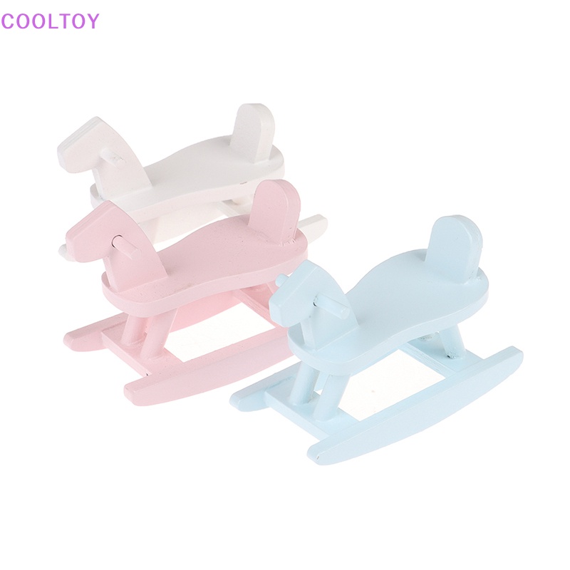 Mô Hình Ngựa Bập Bênh Trang Trí Nhà Búp Bê Tỉ Lệ 1: 12