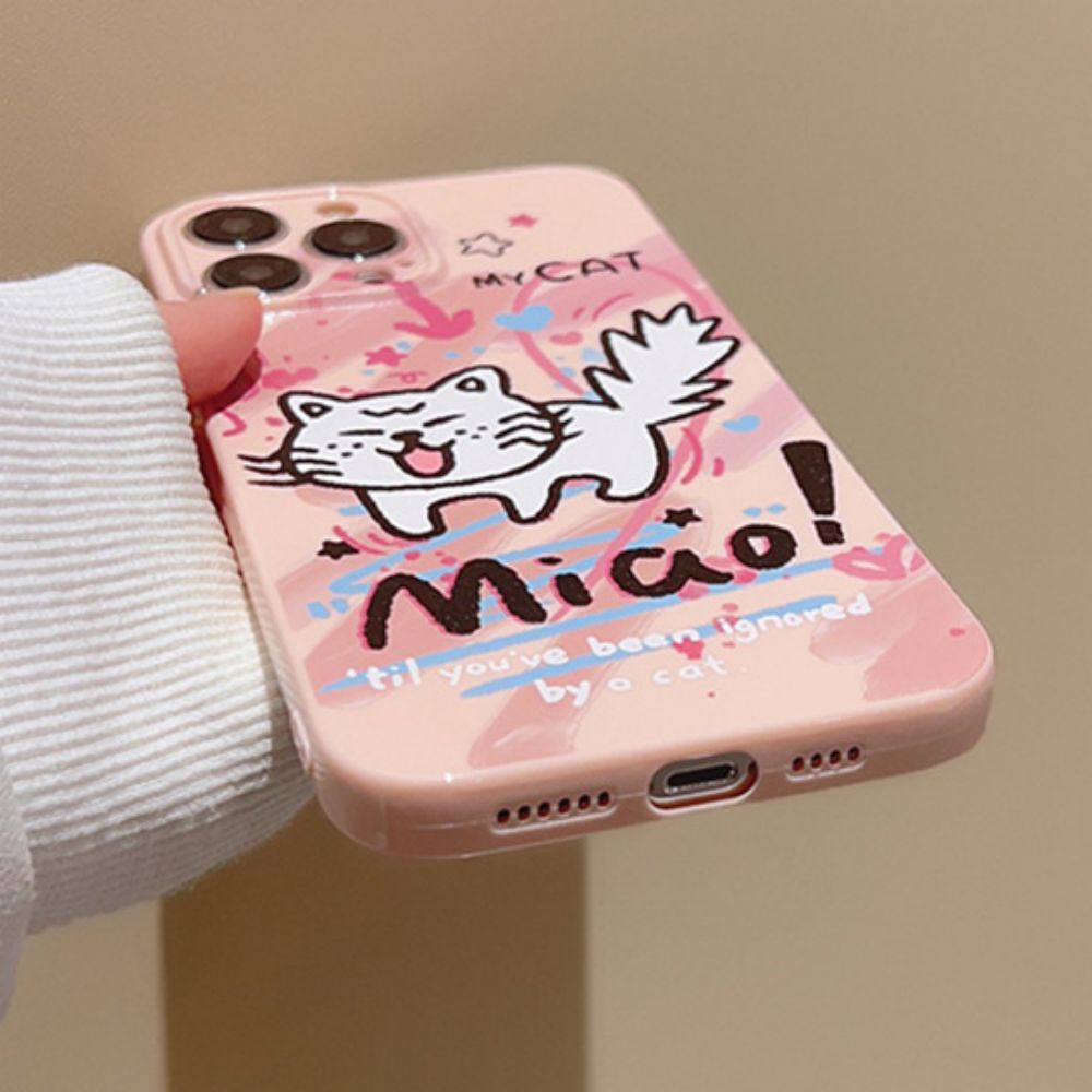 Ốp Điện Thoại TPU Mềm Chống Sốc / Dấu Vân Tay In Họa Tiết Graffiti Dễ Thương Dành Cho IPhone 11 14 13 12 Pro Max