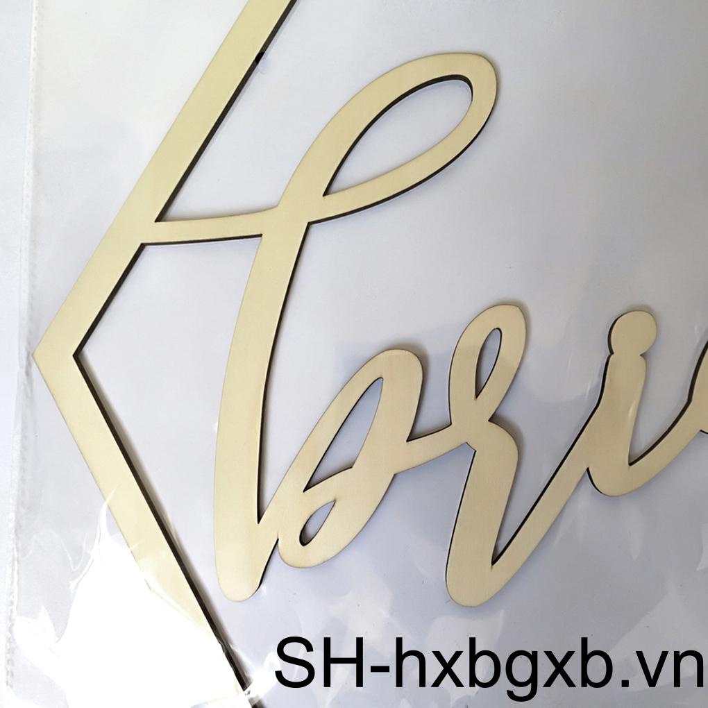 Bảng Gỗ Trang Trí Lưng Ghế Cho Cô Dâu Chú Rể