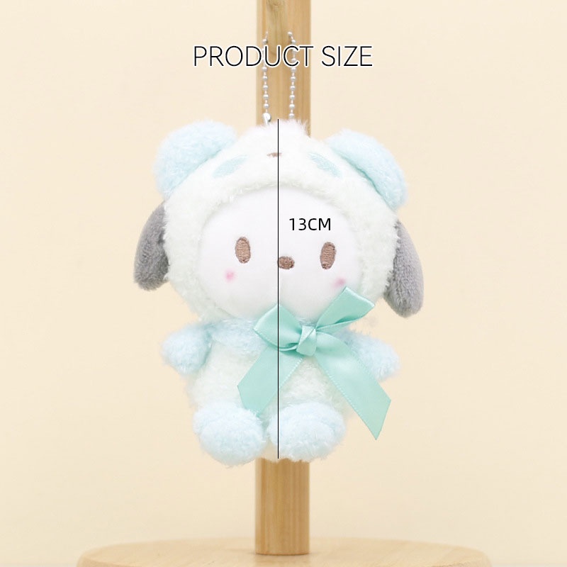 SANRIO Móc Khóa Hình Cún Nhồi Bông Kuromi Melody Dễ Thương