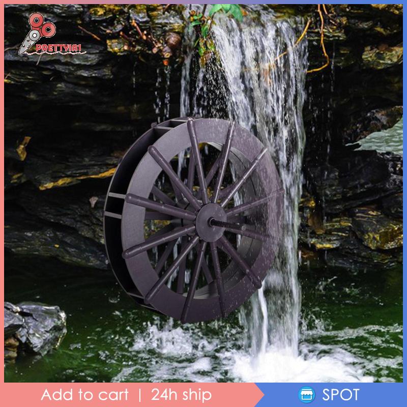 [Prettyia1] Mô Hình Bánh Xe Xoay Đài Phun Nước Phong Thủy Tự Làm