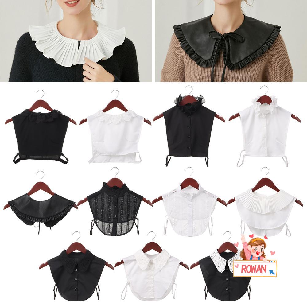 Cổ Áo Sơ Mi Giả Bằng Cotton Phối Ren Thời Trang Cho Nam Và Nữ