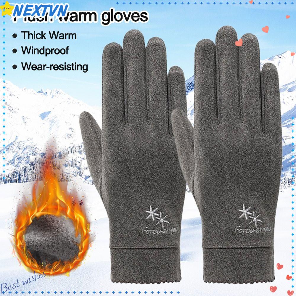 Găng Tay Lông Cừu Giữ Ấm Thời Trang Thu Đông Cho Nữ