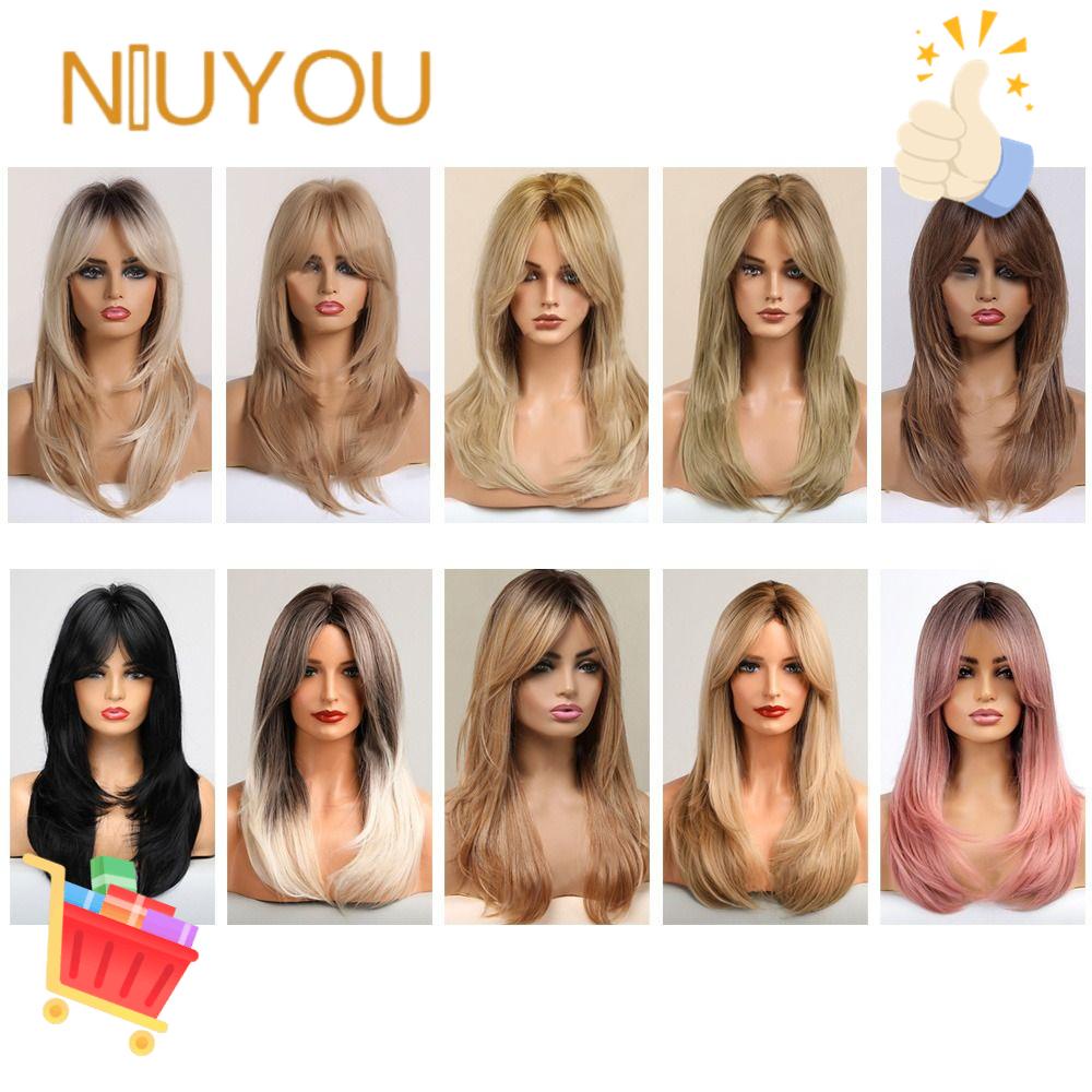 Tóc Giả Hình Bát Giác Chịu Nhiệt Nhiều Màu Sắc Chất Lượng Cao Cho Nữ