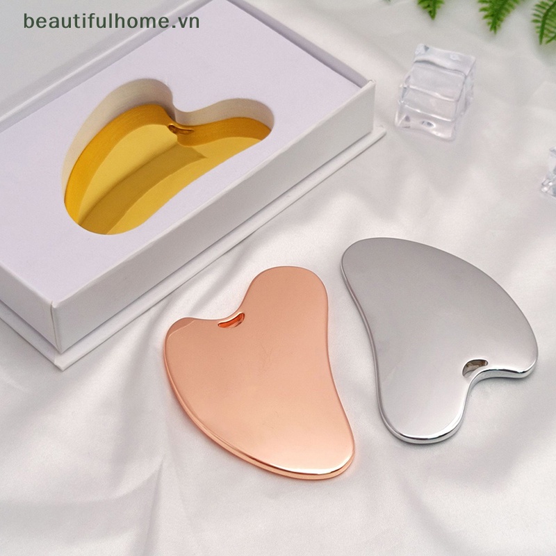 Dụng Cụ Mát Xa Gua Sha Bằng Kim Loại Chuyên Dụng Cho SPA
