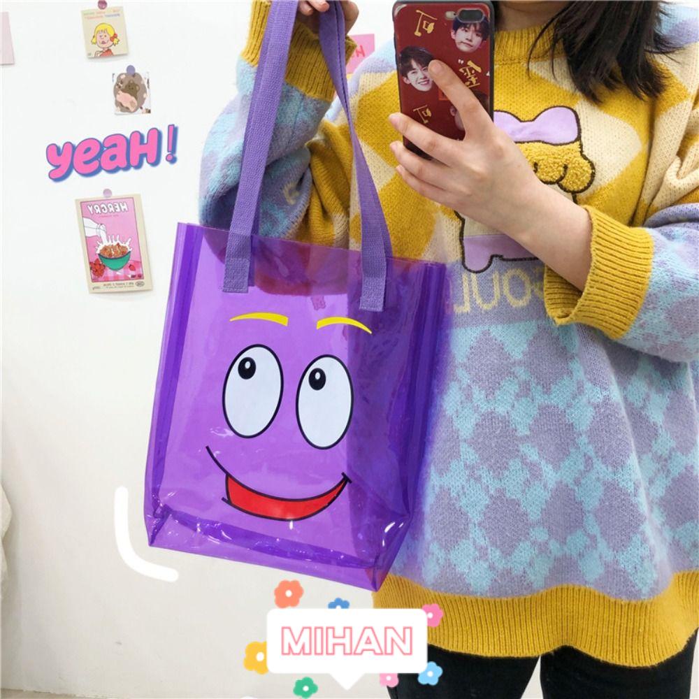 Túi Đeo Chéo Trong Suốt Họa Tiết Hoạt Hình Xinh Xắn MIHAN1