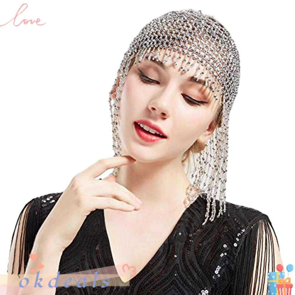 Mũ Múa Bụng Tua Rua Dành Cho Tiệc Tùng