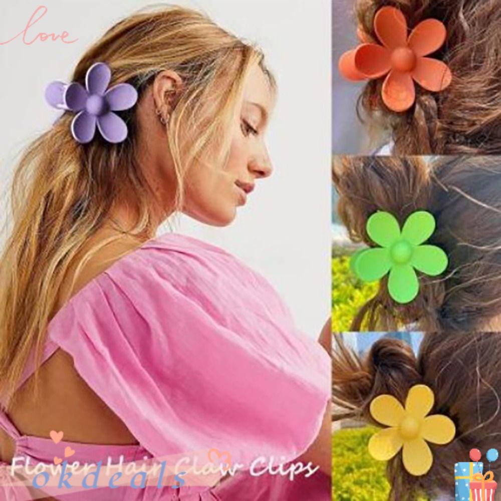 Bộ 3 Kẹp Tóc Càng Cua Bằng Nhựa Dày Thời Trang Cho Nữ