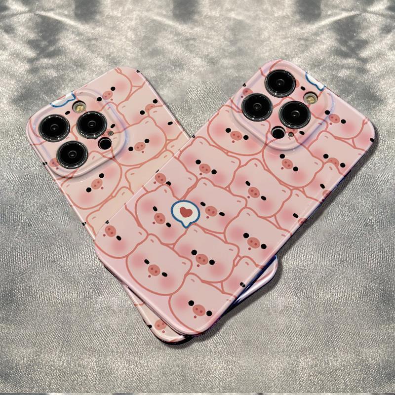 Ốp Điện Thoại Mềm Chống Sốc Cho Plus Max13 plusmax13781114Ốp Điện Thoại Họa Tiết Chú Heo Đơn Giản Thời Trang Cho Iphone126In CEA8 Cea126 Pro