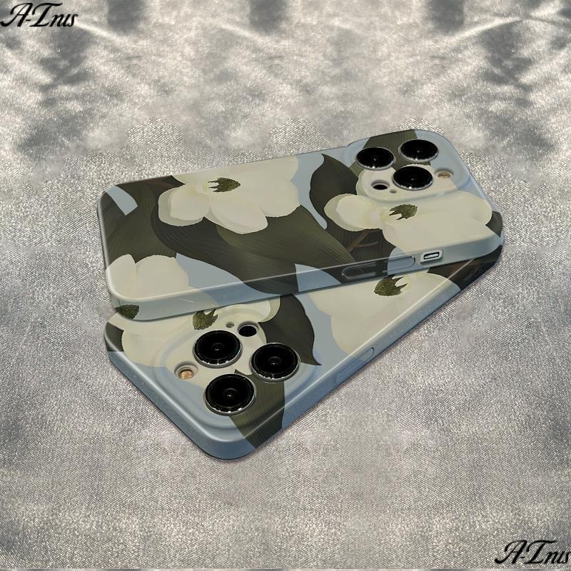 Ốp Điện Thoại Chống Sốc Họa Tiết Hoa Lê Đơn Giản Cho iPhone1211plus13 Apple max14pro78 6Inch