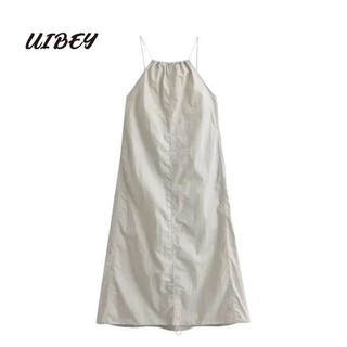 Uibey Đầm Dáng Rộng Hở Lưng Gợi Cảm Thời Trang 23067