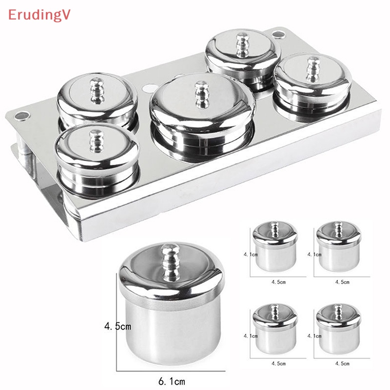Set 3 Khay Đựng Bột Làm Móng Bằng Thép Không Gỉ