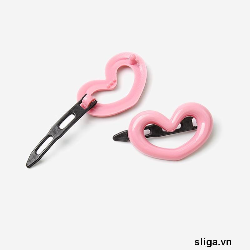 💌💌Kẹp Tóc Hình Trái Tim Nhiều Màu Sắc