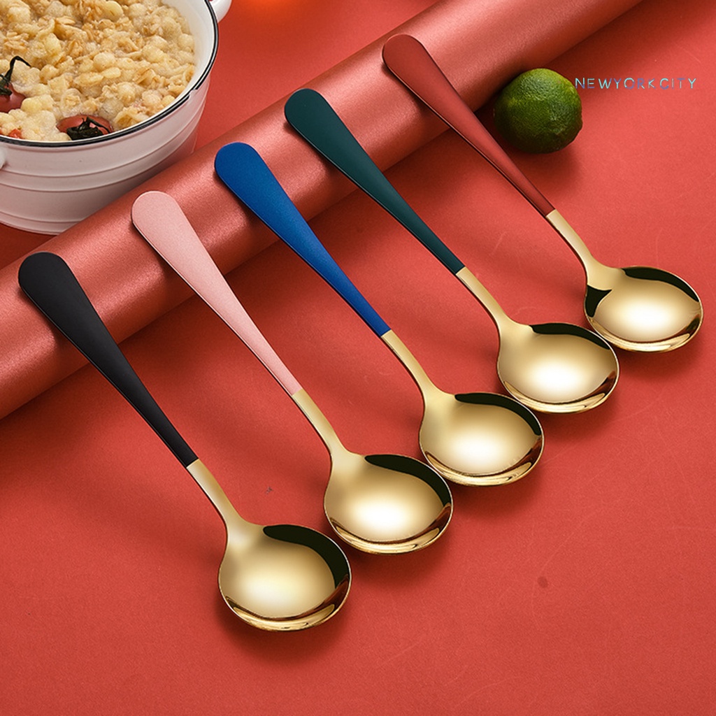 Muỗng Ăn Tối Đa Năng Bằng Thép Không Gỉ Nhiều Màu Sắc Chống Gỉ Dễ Lau Chùi