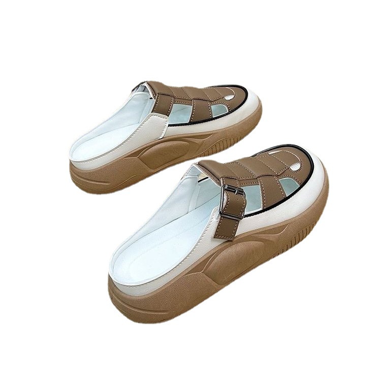 Dép Bít Mũi Đế Dày Size Lớn 35-42 Thời Trang Cho Nữ