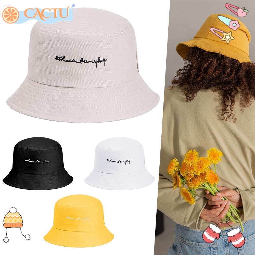 Nón Bucket Chống Nắng In Họa Tiết Chữ Thời Trang Mùa Hè